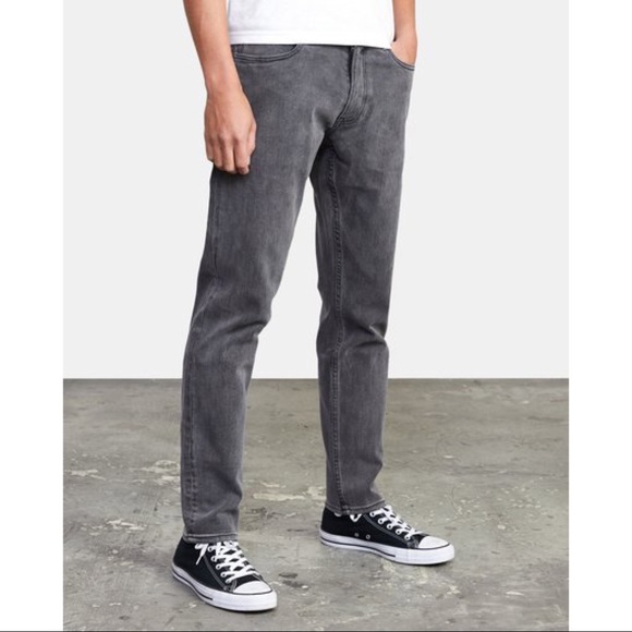 RVCA Daggers Denim Slim Straight Jeans - Picture 7 of 8